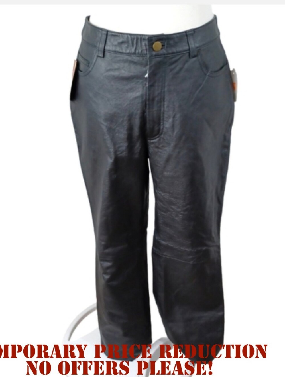 PHASE 2 LEATHER PANTS SIZE 12 NWT